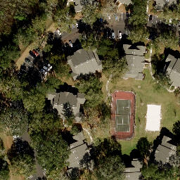 Sand Volleyball Court, Winter Garden, FL — aerial view