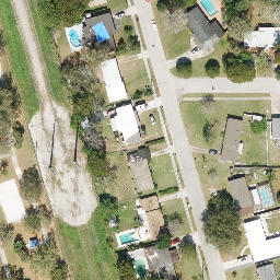 Sand Volleyball Court, Azalea Park, FL — aerial view