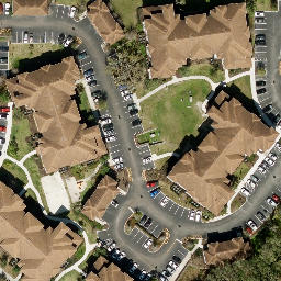 Sand Volleyball Court, Bithlo, FL — aerial view