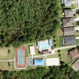 Sand Volleyball Court, Azalea Park, FL — aerial view