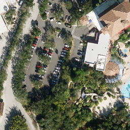 Sand Volleyball Court, Tangelo Park, FL — aerial view