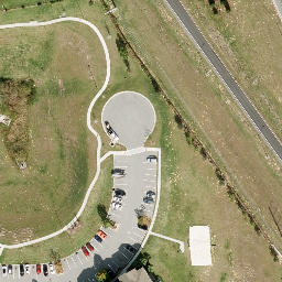 Sand Volleyball Court, Horizon West, FL — aerial view