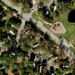 Sand Volleyball Court, Horizon West, FL — aerial view