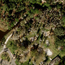 Sand Volleyball Court, Horizon West, FL — aerial view