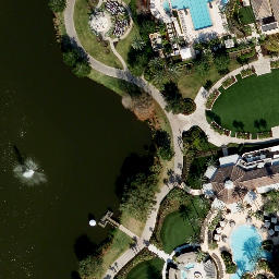 Sand Volleyball Court, Williamsburg, FL — aerial view