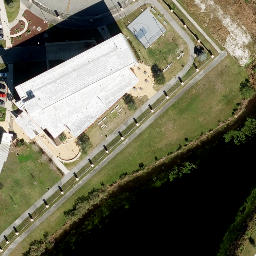 Sand Volleyball Court, Lake Hart, FL — aerial view