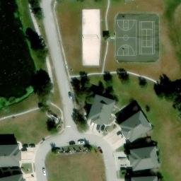 Sand Volleyball Court, Saint Cloud, FL — aerial view