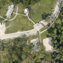 Sand Volleyball Court, Melbourne, FL — aerial view