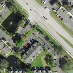 Sand Volleyball Court, Carrollwood, FL — aerial view