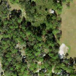 Sand Volleyball Court, Oldsmar, FL — aerial view