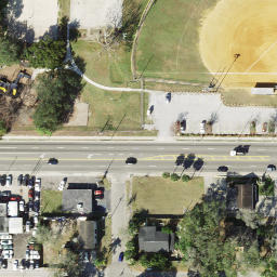 Beach Volleyball Courts At Sligh and Florida — aerial view