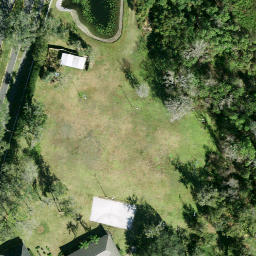 Sand Volleyball Court, Plant City, FL — aerial view