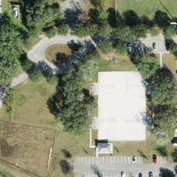 Sand Volleyball Court, Valrico, FL — aerial view