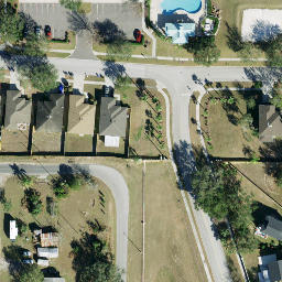 Sand Volleyball Court, Valrico, FL — aerial view