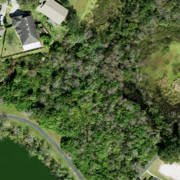 Sand Volleyball Court, Riverview, FL — aerial view
