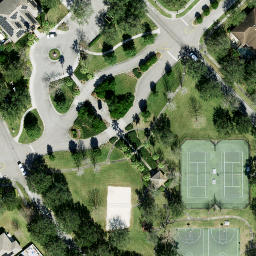Sand Volleyball Court, Riverview, FL — aerial view