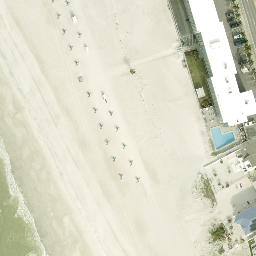 Volleyball Court, Treasure Island, FL — aerial view