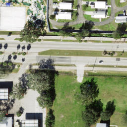 Sand Volleyball Court, Fruitville, FL — aerial view