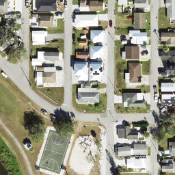 Sand Volleyball Court, Southgate, FL — aerial view