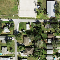 Sand Volleyball Court, Ridge Wood Heights, FL — aerial view