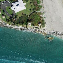 Jupiter Beach Park Sand Courts — aerial view