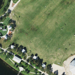Sand Volleyball Court, Royal Palm Beach, FL — aerial view