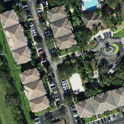 Sand Volleyball Court, Boynton Beach, FL — aerial view