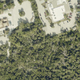 Sand Volleyball Court, Sanibel, FL — aerial view
