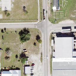 Sand Volleyball Court, Immokalee, FL — aerial view