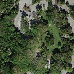 Spanish River Park Sand Courts — aerial view