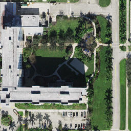 Sand Volleyball Court, Boca Raton, FL — aerial view