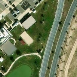 Sand Volleyball Court, Alton North (historical), TX — aerial view