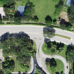 Sand Volleyball Court, Parkland, FL — aerial view