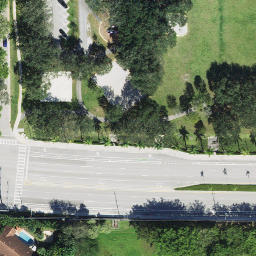 Sand Volleyball Court, Parkland, FL — aerial view