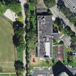 Sand Volleyball Court, Coral Springs, FL — aerial view
