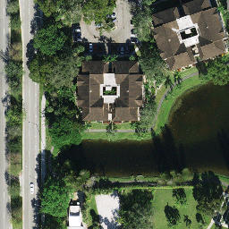 Sand Volleyball Court, Coconut Creek, FL — aerial view