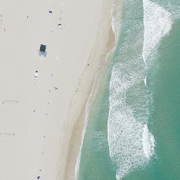 Sand Volleyball Court, Terra Mar, FL — aerial view