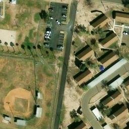 Mission Beach Volleyball Court — aerial view