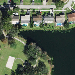 Sand Volleyball Court, Tamarac, FL — aerial view