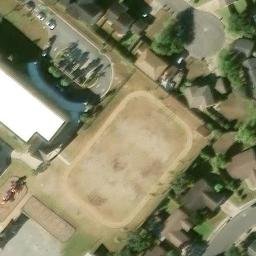 Sand Volleyball Court, Harlingen, TX — aerial view