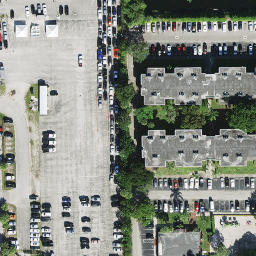 Sand Volleyball Court, Lauderdale Lakes, FL — aerial view
