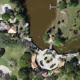 Sand Volleyball Court, Weston, FL — aerial view