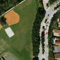 Sand Volleyball Court, Weston, FL — aerial view