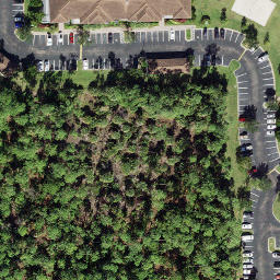 Sand Volleyball Court, Verona Walk, FL — aerial view