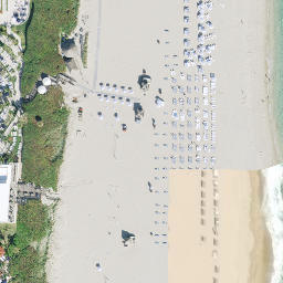 Sand Volleyball Court, Sunrise, FL — aerial view