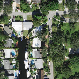 Sand Volleyball Court, Boulevard Gardens, FL — aerial view