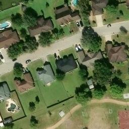 Memorial Park Volleyball Court — aerial view