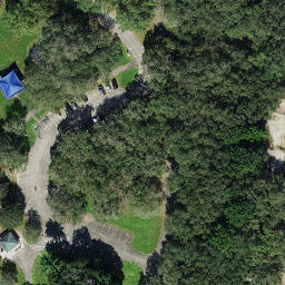 Sand Volleyball Court, Cooper City, FL — aerial view
