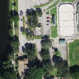 Sand Volleyball Court, Cooper City, FL — aerial view