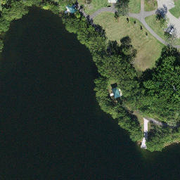 Sand Volleyball Court, Dania Beach, FL — aerial view